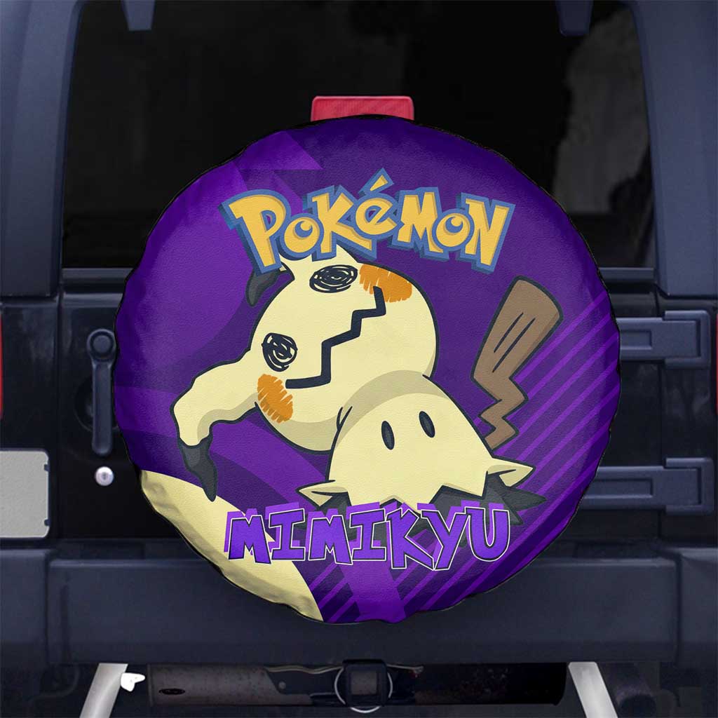 Mimikyu Poké Spare Tire Cover Spooky Scribble Shadow Style