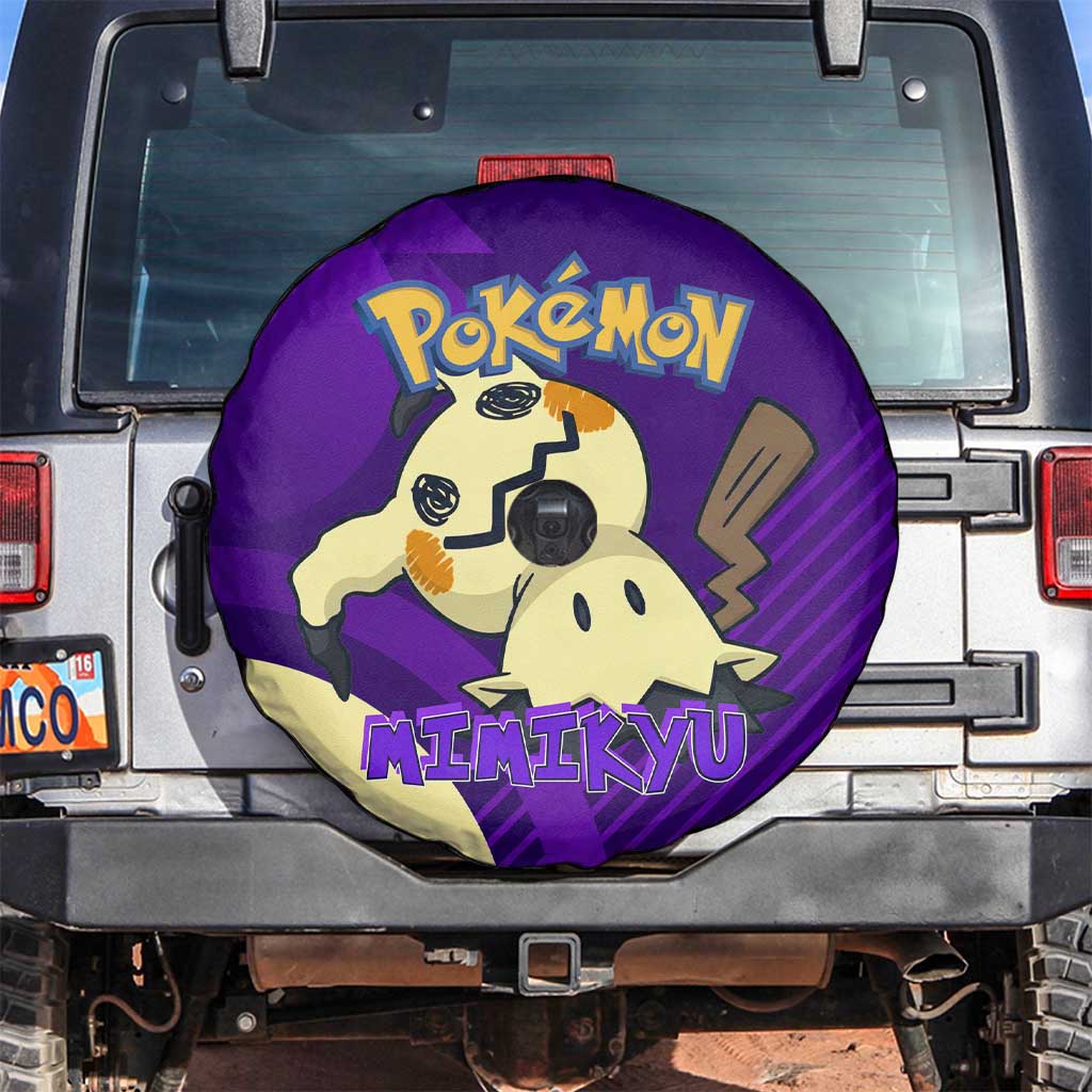 Mimikyu Poké Spare Tire Cover Spooky Scribble Shadow Style