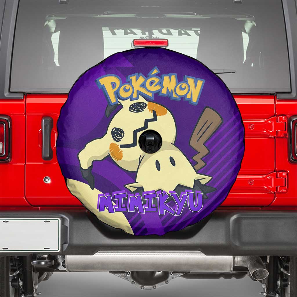 Mimikyu Poké Spare Tire Cover Spooky Scribble Shadow Style