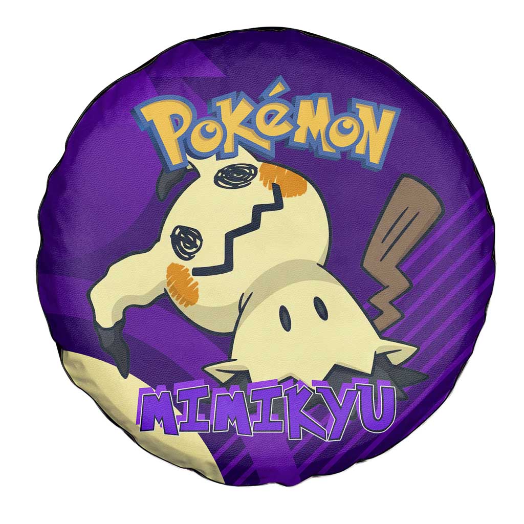 Mimikyu Poké Spare Tire Cover Spooky Scribble Shadow Style