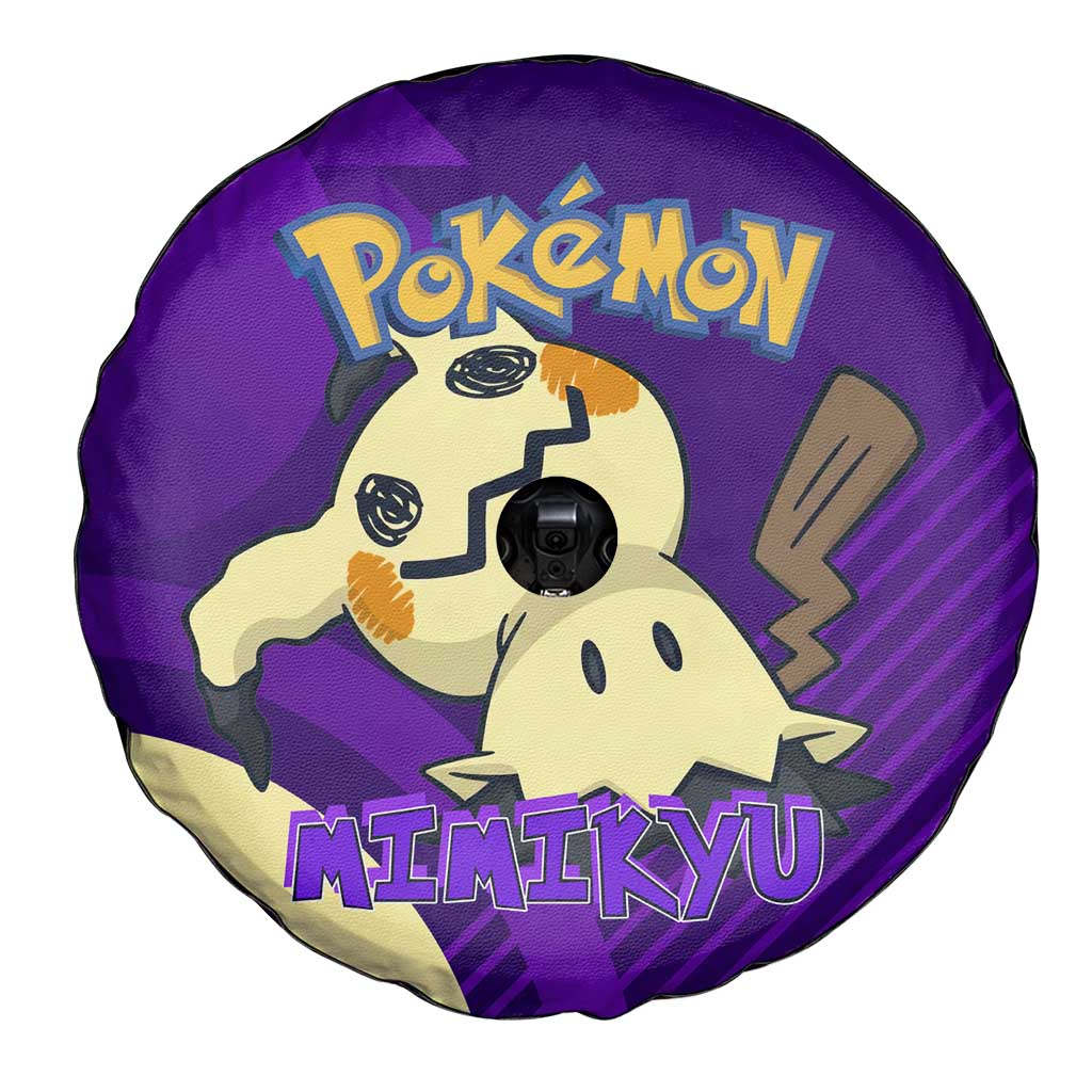 Mimikyu Poké Spare Tire Cover Spooky Scribble Shadow Style