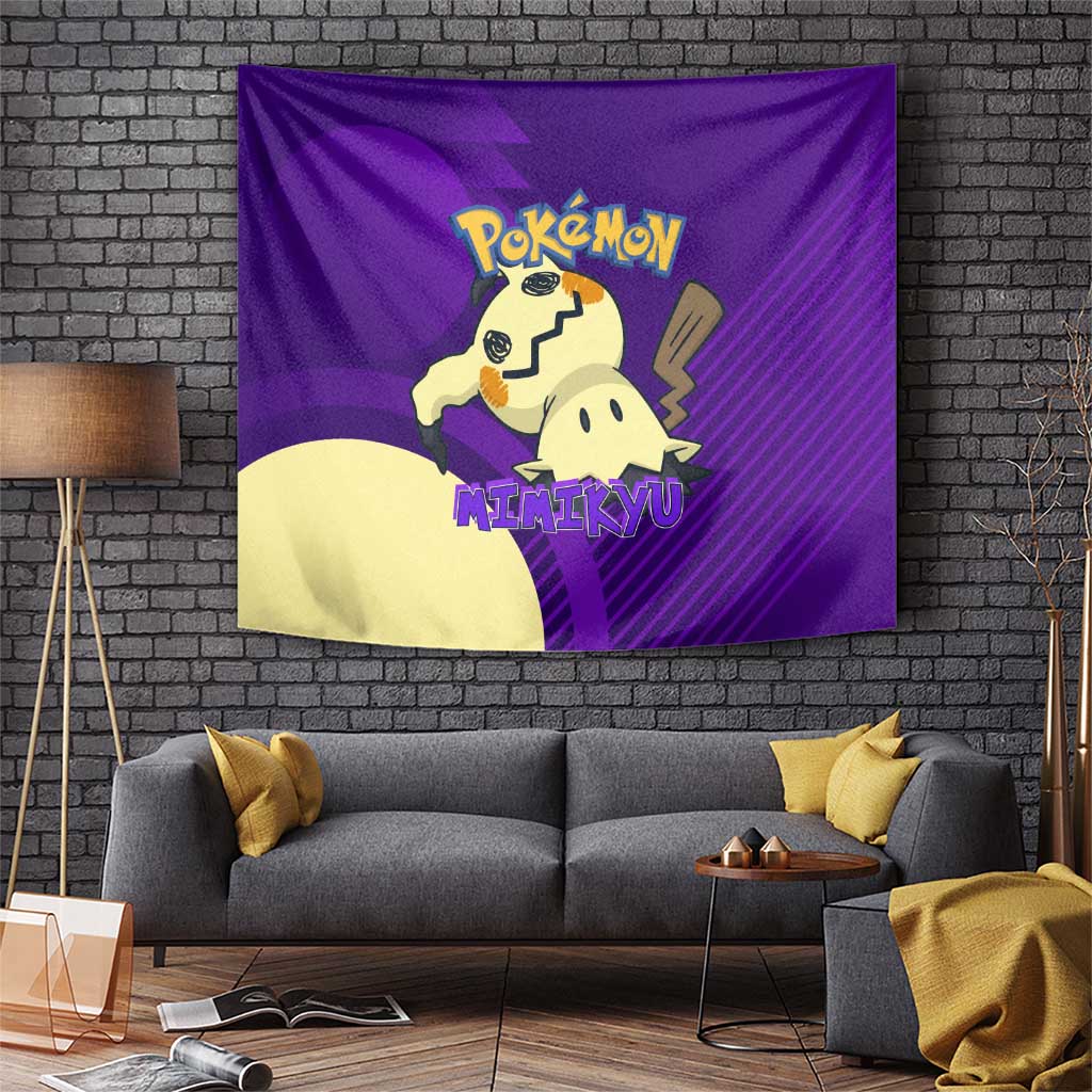 Mimikyu Poké Tapestry Spooky Scribble Shadow Style
