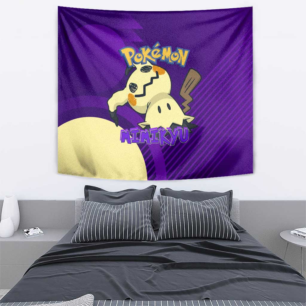 Mimikyu Poké Tapestry Spooky Scribble Shadow Style