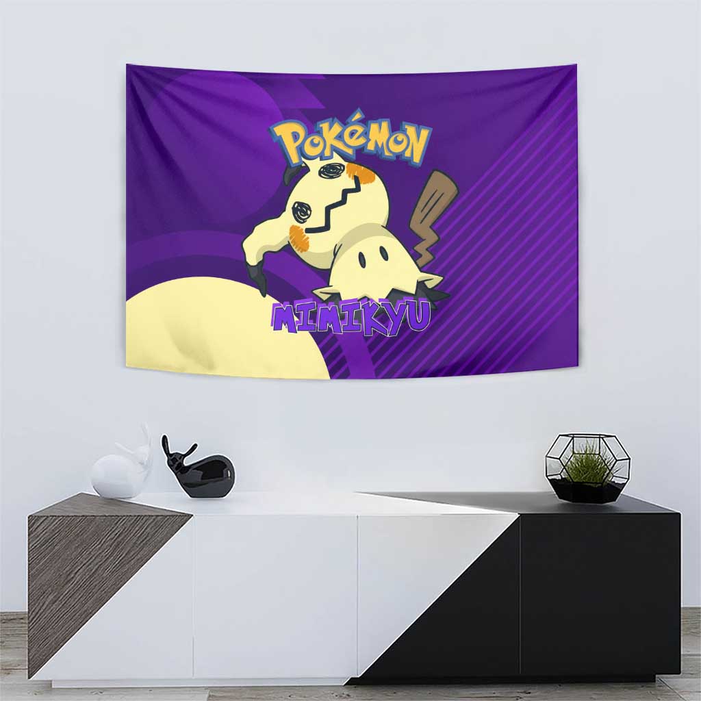 Mimikyu Poké Tapestry Spooky Scribble Shadow Style