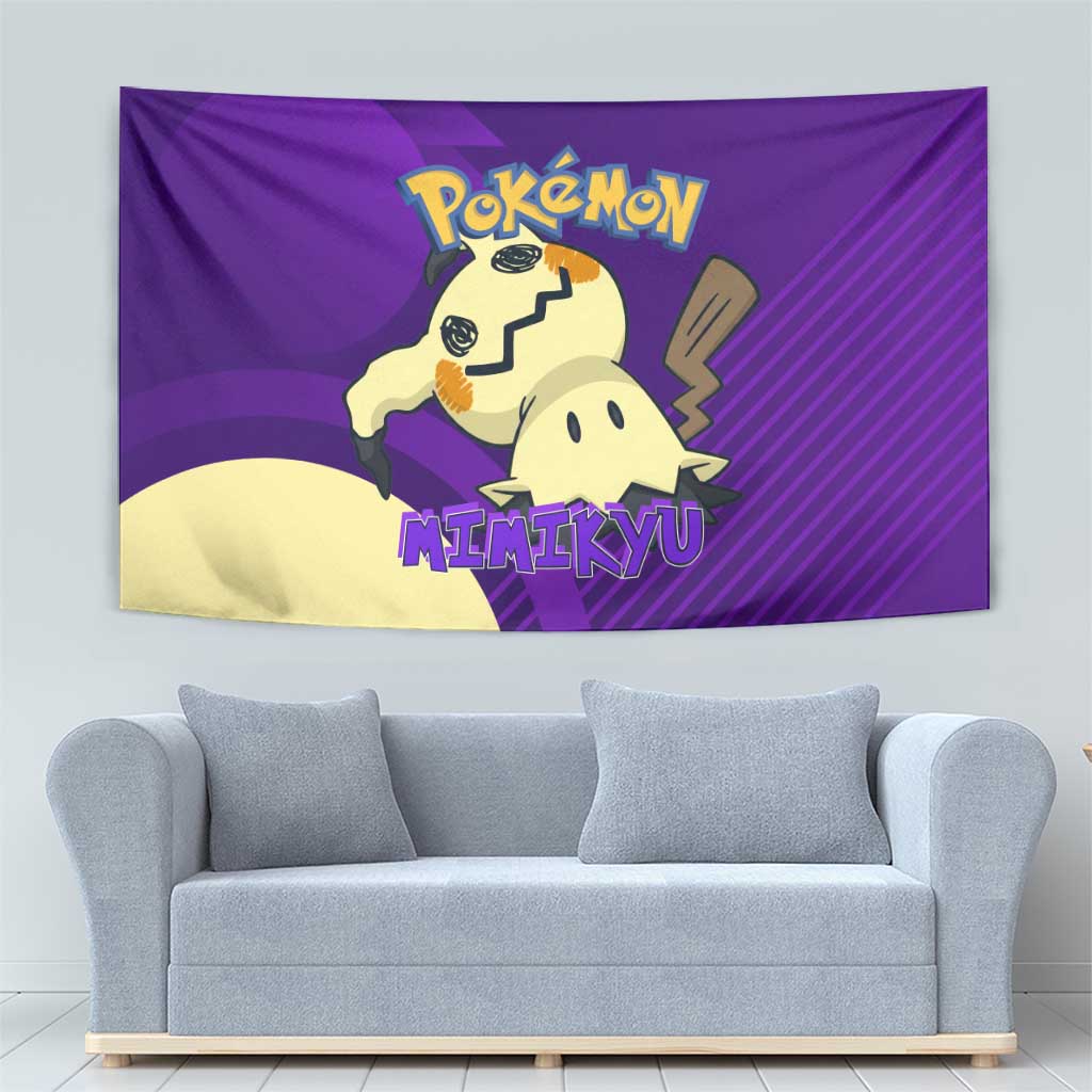 Mimikyu Poké Tapestry Spooky Scribble Shadow Style