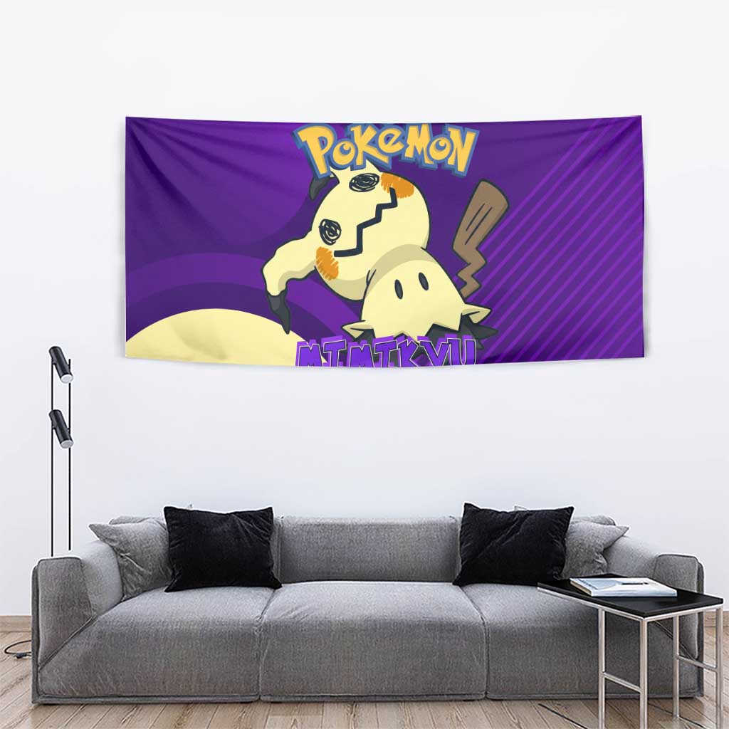 Mimikyu Poké Tapestry Spooky Scribble Shadow Style