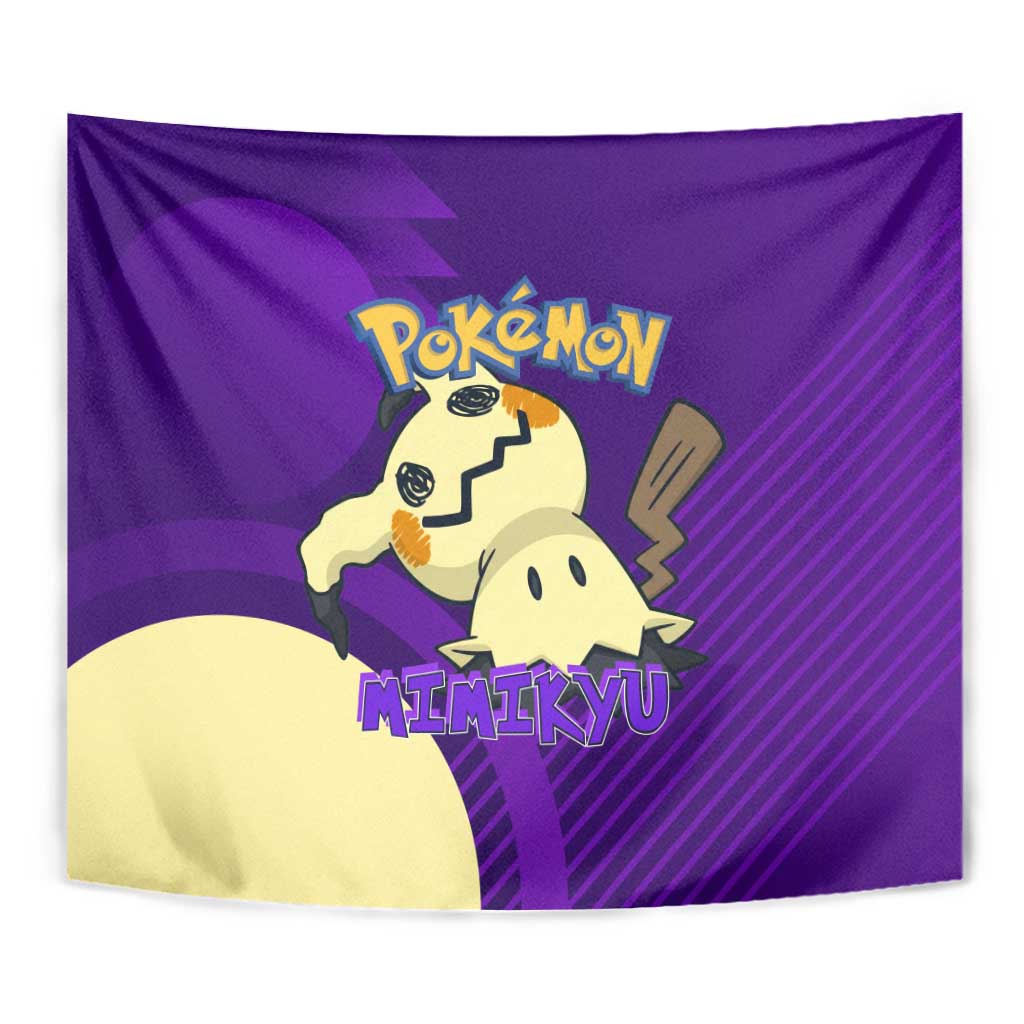 Mimikyu Poké Tapestry Spooky Scribble Shadow Style