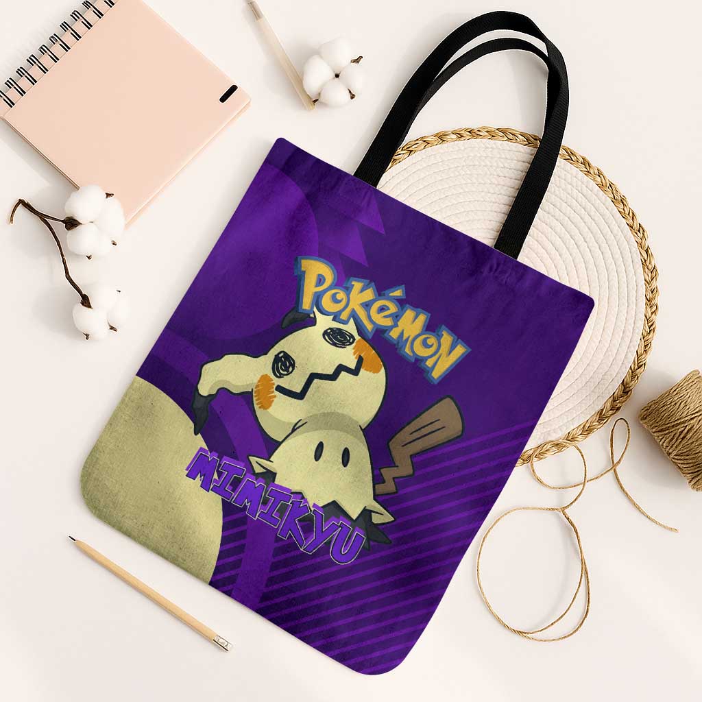 Mimikyu Poké Tote Bag Spooky Scribble Shadow Style