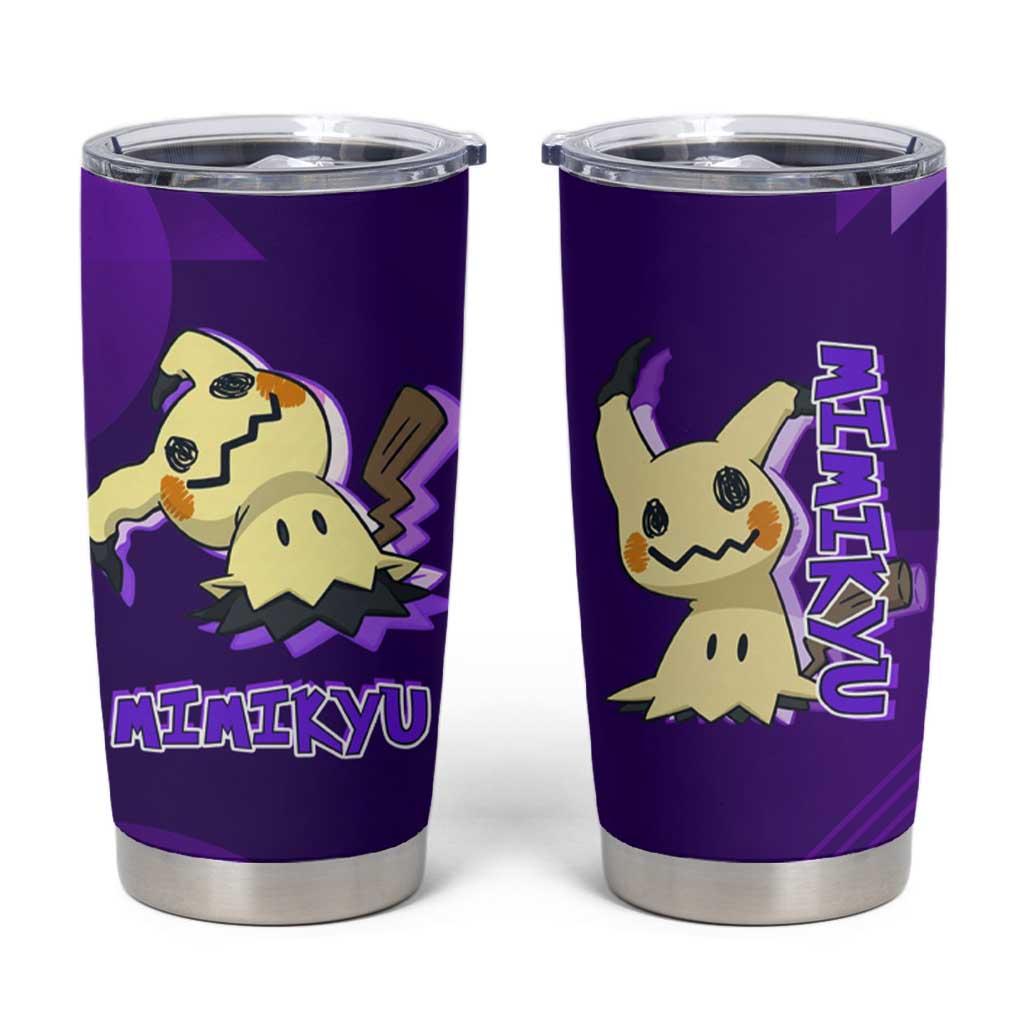 Mimikyu Poké Tumbler Cup Spooky Scribble Shadow Style