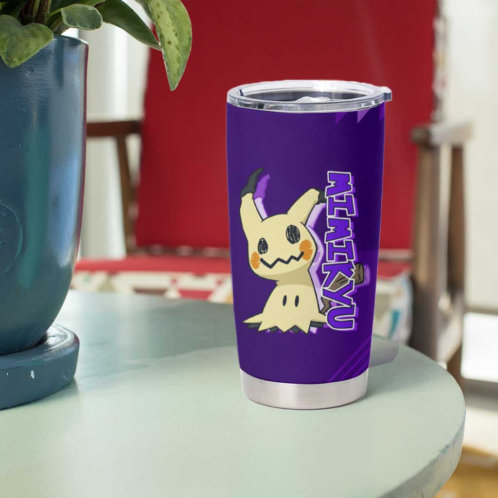 Mimikyu Poké Tumbler Cup Spooky Scribble Shadow Style