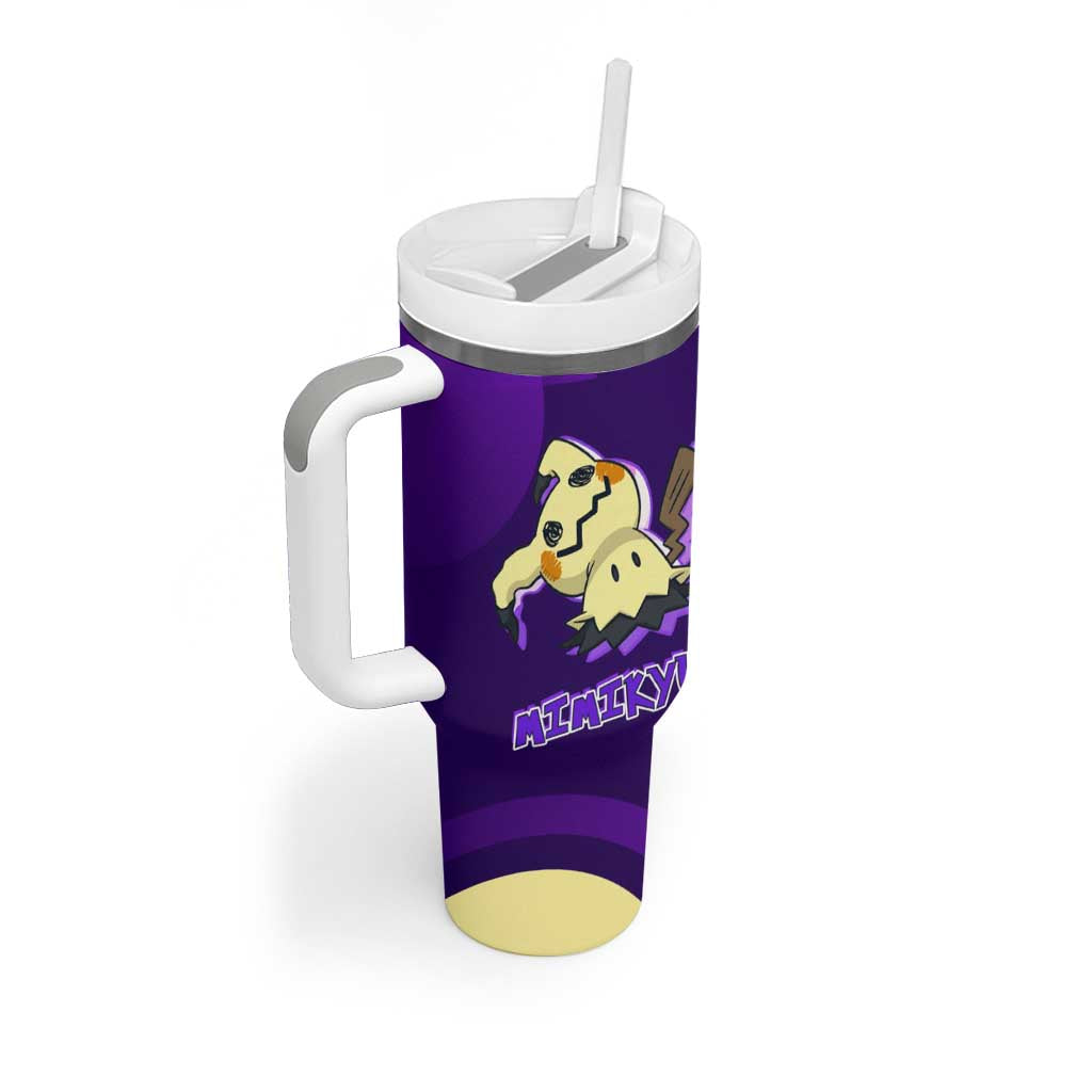 Mimikyu Poké Tumbler With Handle Spooky Scribble Shadow Style