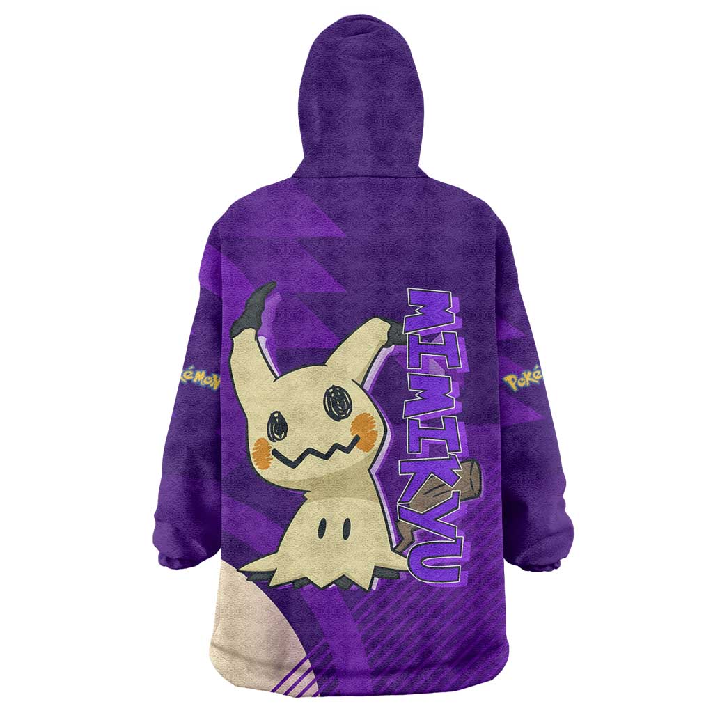Mimikyu Poké Wearable Blanket Hoodie Spooky Scribble Shadow Style