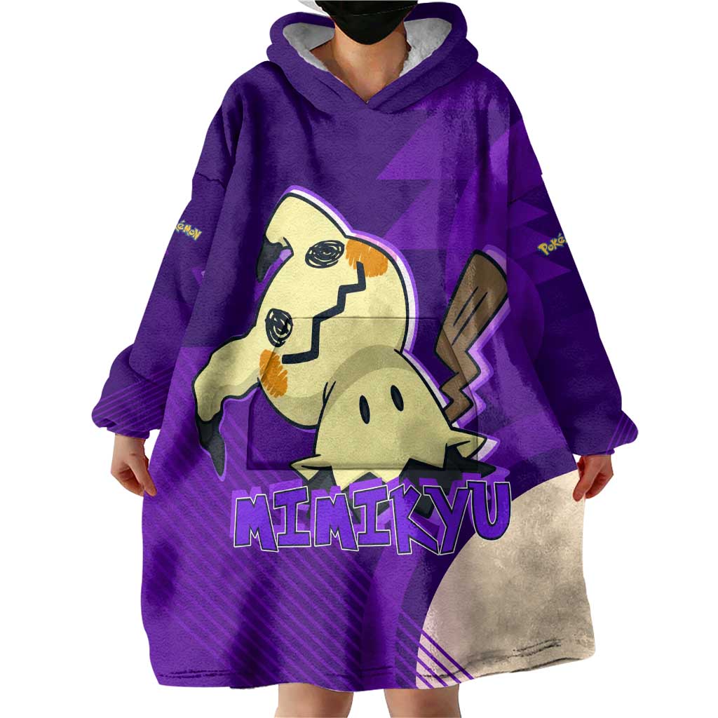 Mimikyu Poké Wearable Blanket Hoodie Spooky Scribble Shadow Style