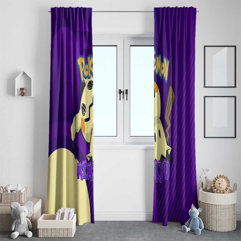 Mimikyu Poké Window Curtain Spooky Scribble Shadow Style