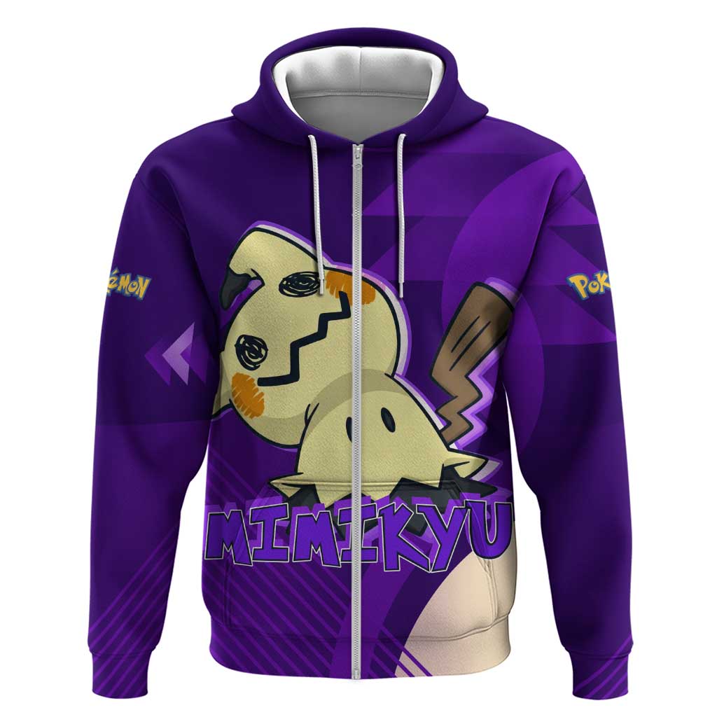 Mimikyu Poké Zip Hoodie Spooky Scribble Shadow Style