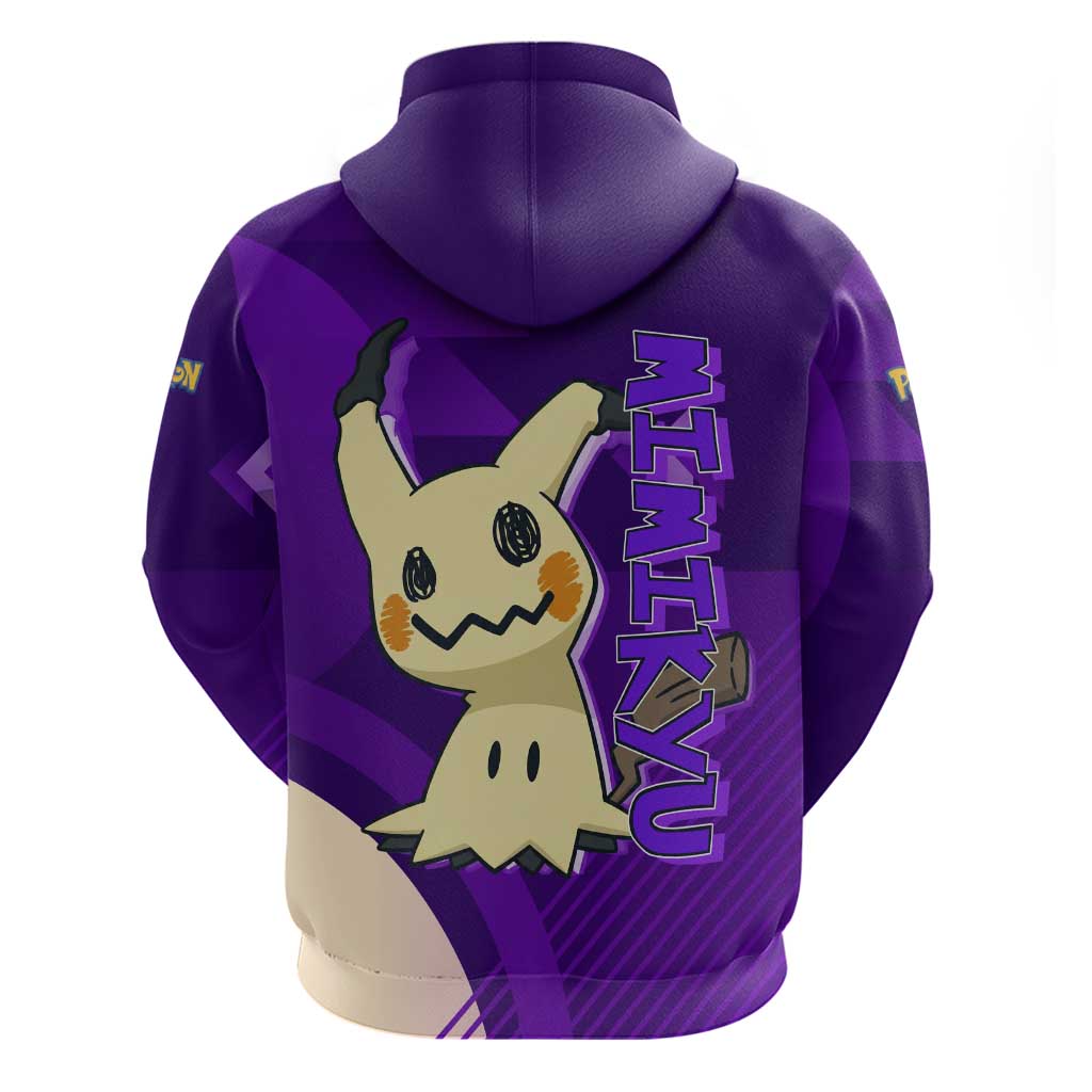 Mimikyu Poké Zip Hoodie Spooky Scribble Shadow Style