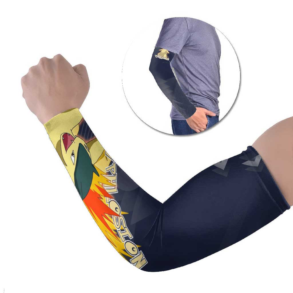 Typhlosion Poké Arm Sleeves Fierce Flame Burst Vector Style