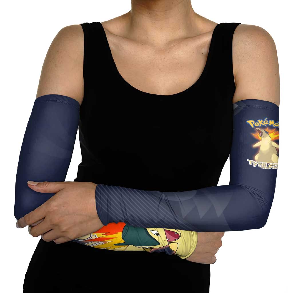 Typhlosion Poké Arm Sleeves Fierce Flame Burst Vector Style
