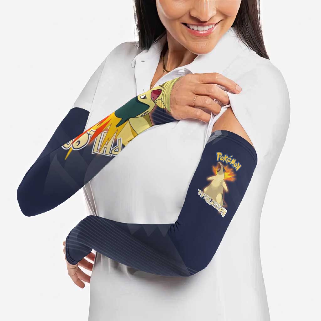 Typhlosion Poké Arm Sleeves Fierce Flame Burst Vector Style