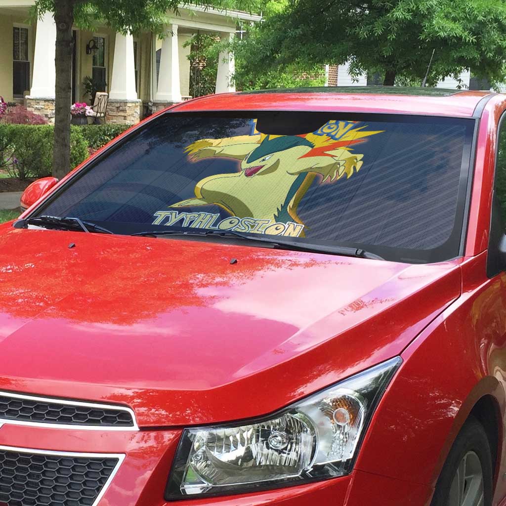 Typhlosion Poké Auto Sun Shade Fierce Flame Burst Vector Style