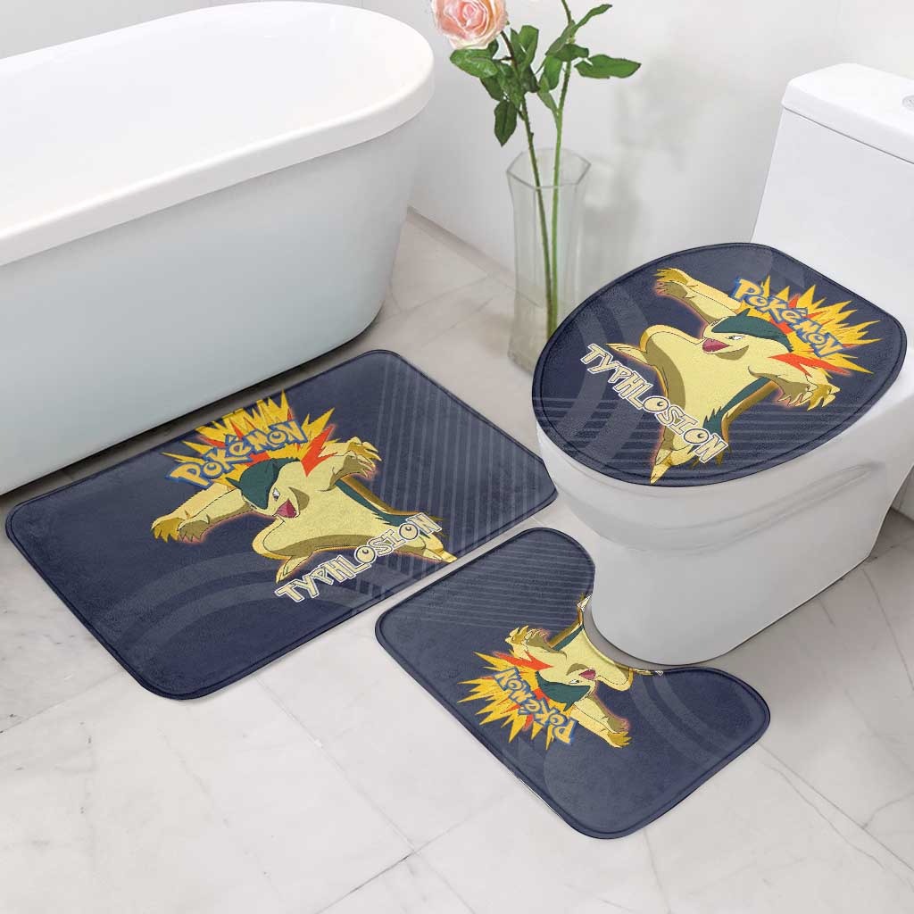 Typhlosion Poké Bathroom Set Fierce Flame Burst Vector Style