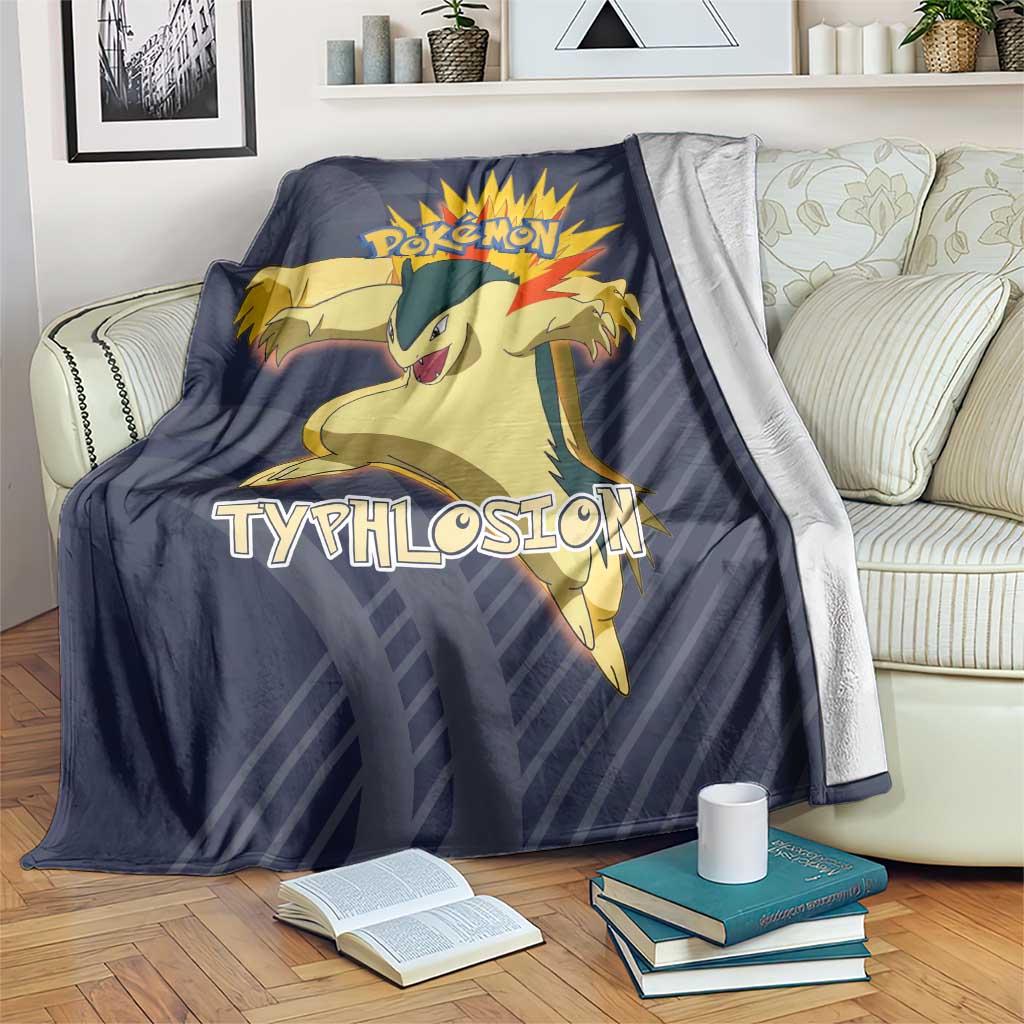 Typhlosion Poké Blanket Fierce Flame Burst Vector Style