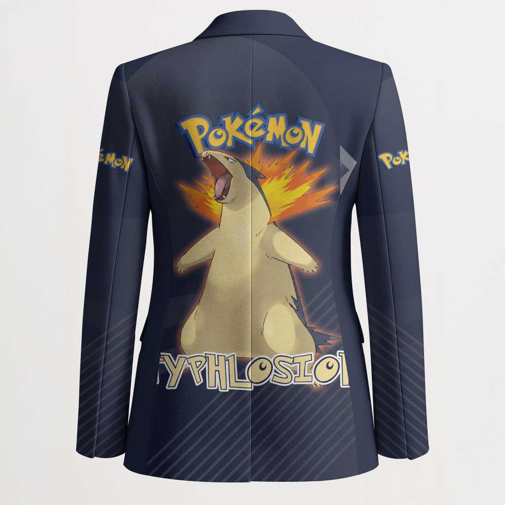 Typhlosion Poké Blazer Fierce Flame Burst Vector Style