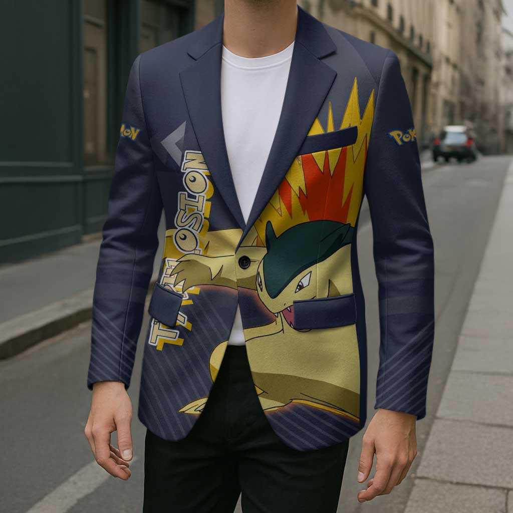 Typhlosion Poké Blazer Fierce Flame Burst Vector Style