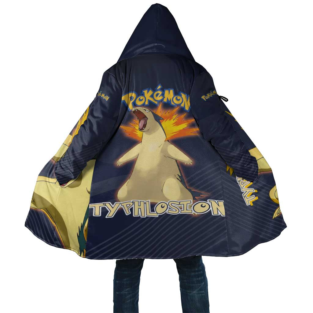 Typhlosion Poké Cloak Fierce Flame Burst Vector Style