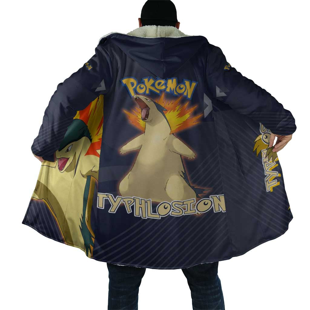 Typhlosion Poké Cloak Fierce Flame Burst Vector Style