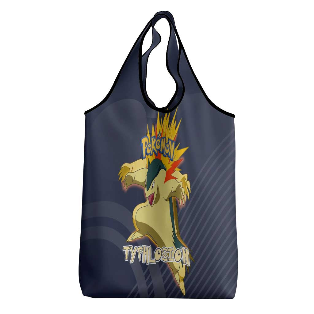Typhlosion Poké Grocery Bag Fierce Flame Burst Vector Style