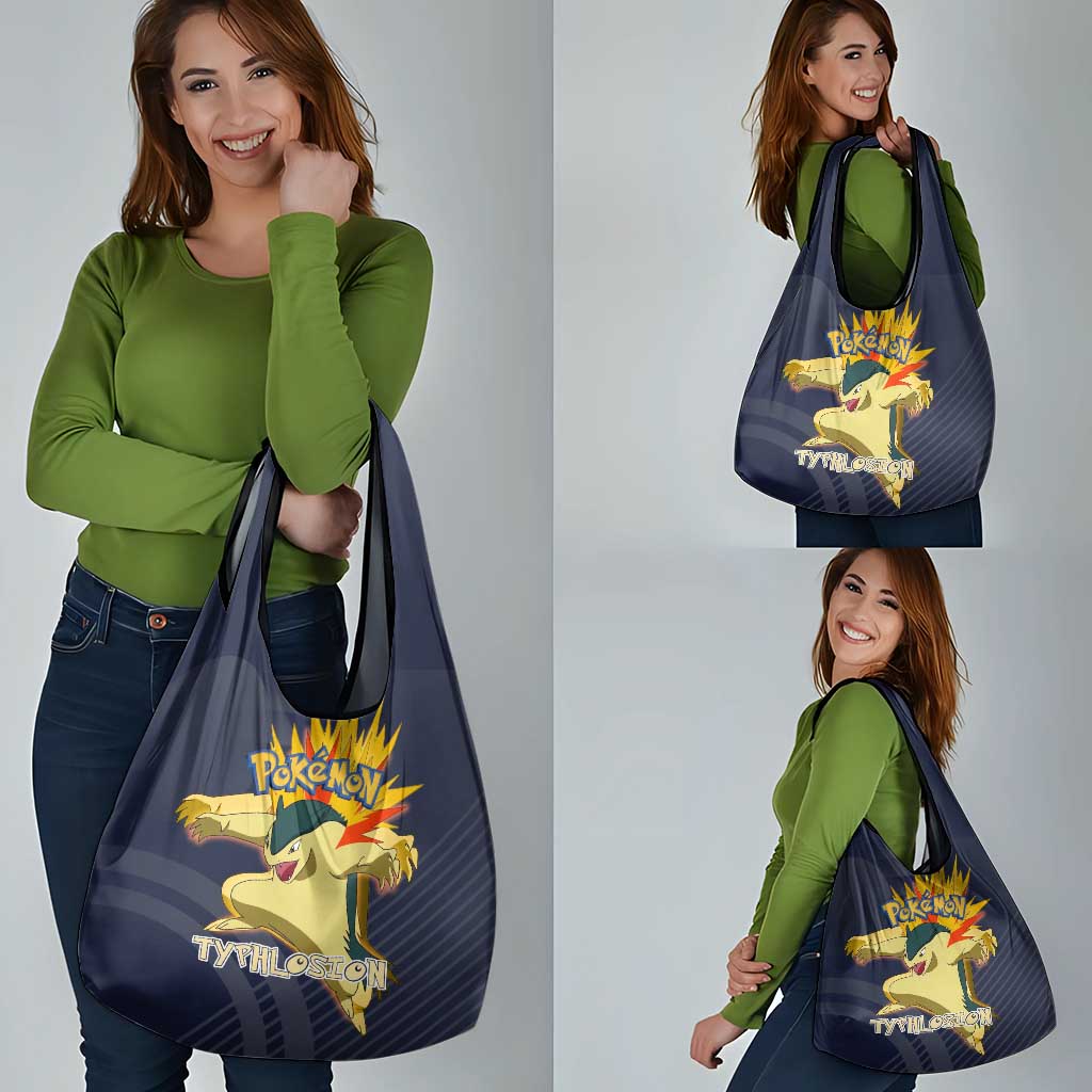 Typhlosion Poké Grocery Bag Fierce Flame Burst Vector Style