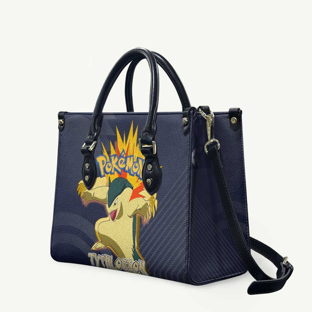 Typhlosion Poké Leather Bag Fierce Flame Burst Vector Style