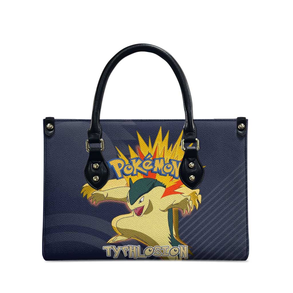 Typhlosion Poké Leather Bag Fierce Flame Burst Vector Style