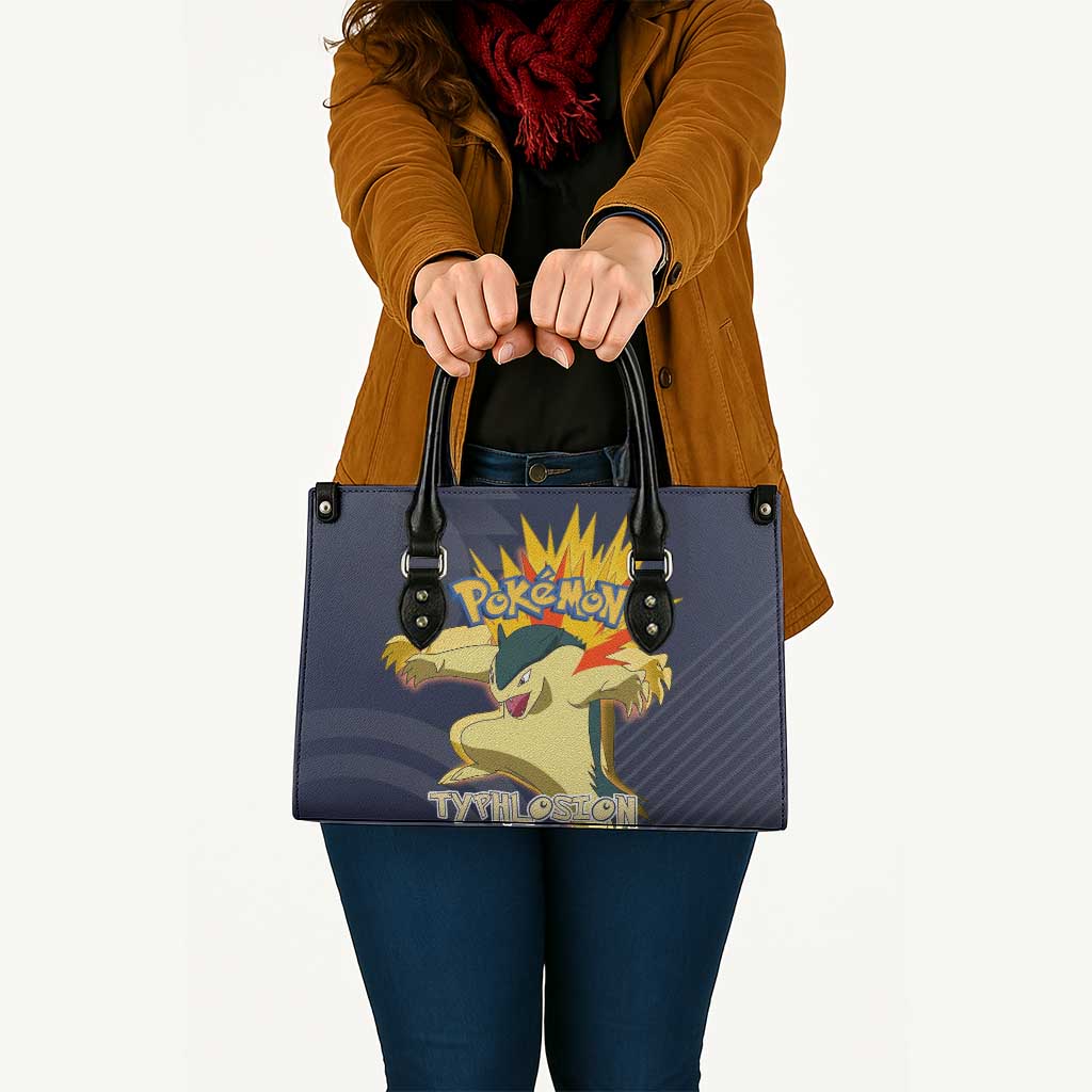 Typhlosion Poké Leather Bag Fierce Flame Burst Vector Style