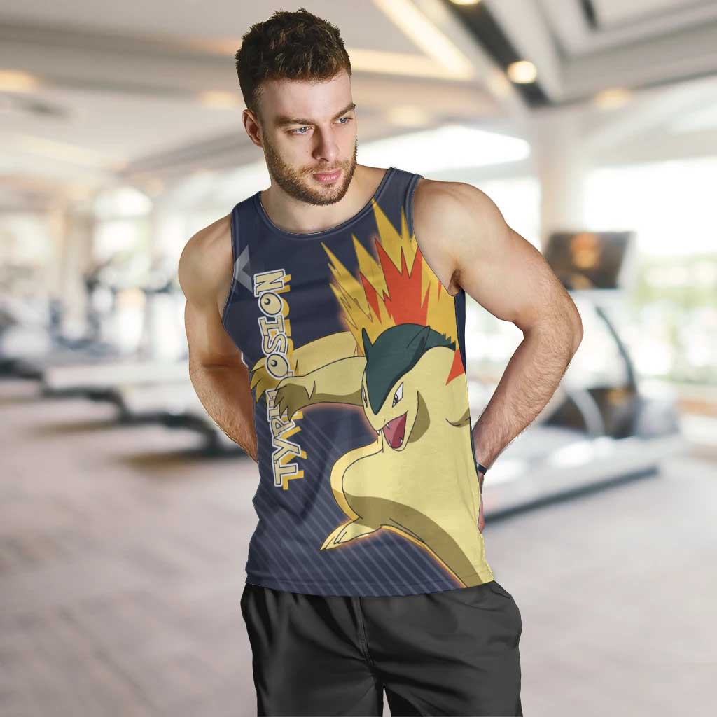Typhlosion Poké Men Tank Top Fierce Flame Burst Vector Style