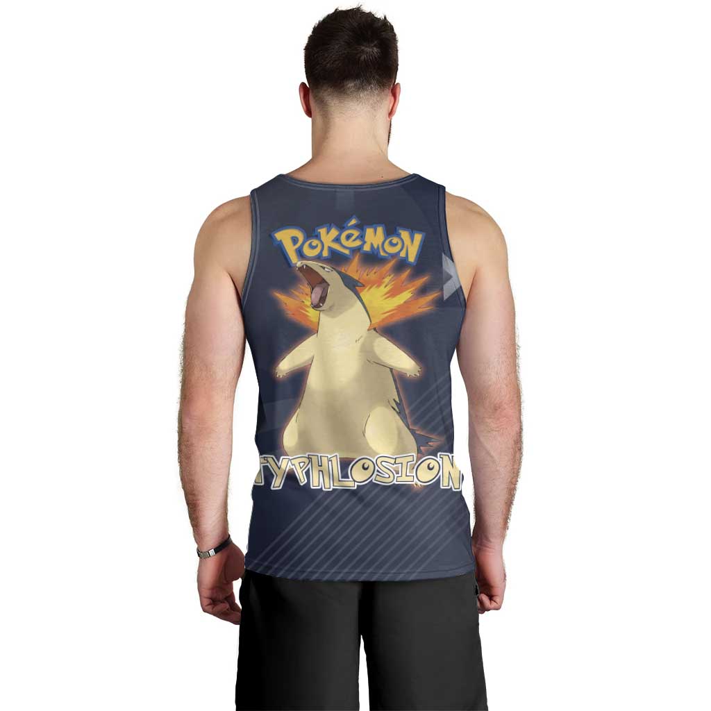 Typhlosion Poké Men Tank Top Fierce Flame Burst Vector Style