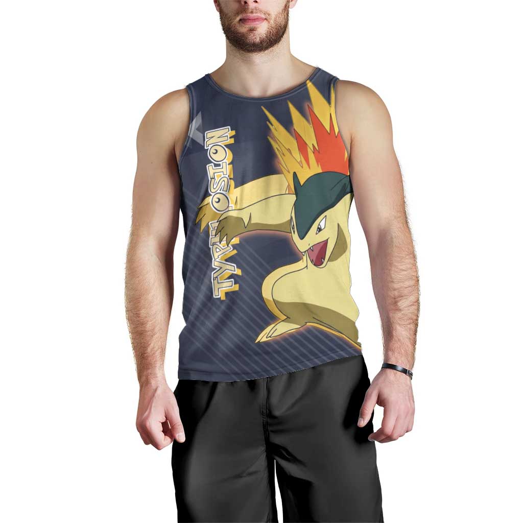 Typhlosion Poké Men Tank Top Fierce Flame Burst Vector Style