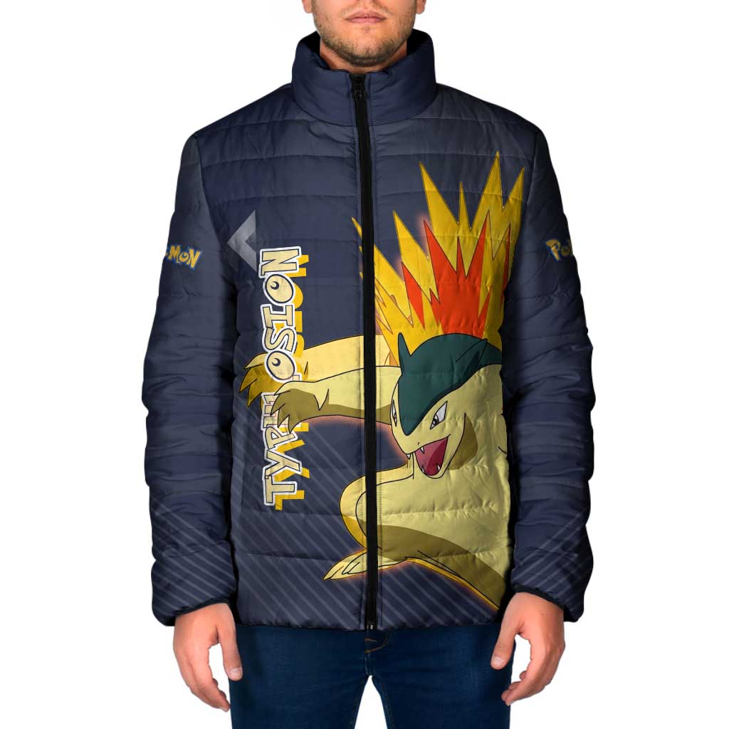 Typhlosion Poké Padded Jacket Fierce Flame Burst Vector Style