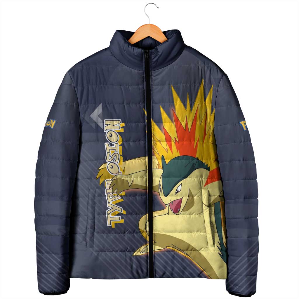 Typhlosion Poké Padded Jacket Fierce Flame Burst Vector Style