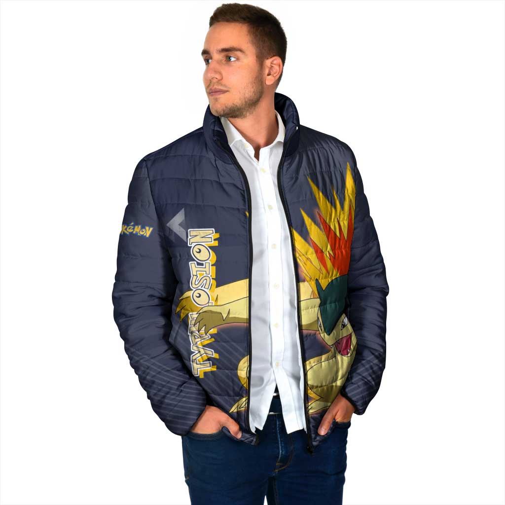 Typhlosion Poké Padded Jacket Fierce Flame Burst Vector Style