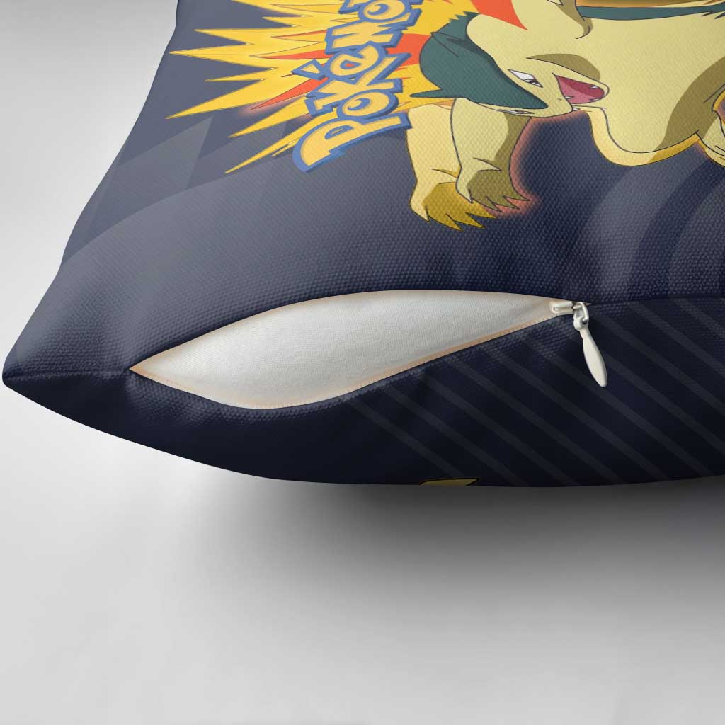Typhlosion Poké Pillow Cover Fierce Flame Burst Vector Style