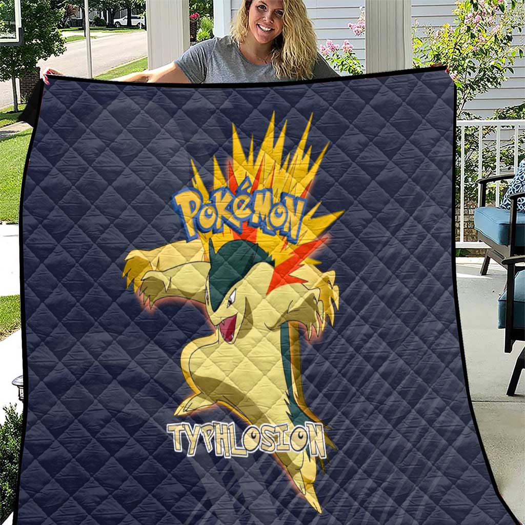 Typhlosion Poké Quilt Fierce Flame Burst Vector Style