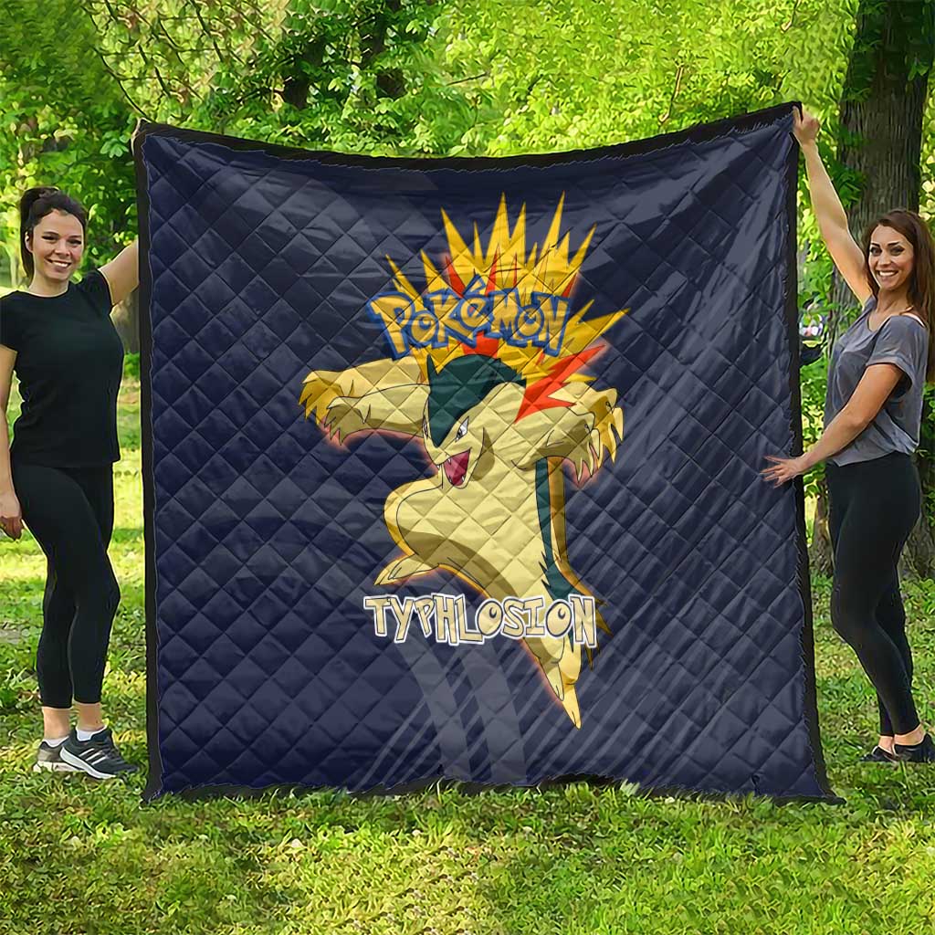 Typhlosion Poké Quilt Fierce Flame Burst Vector Style