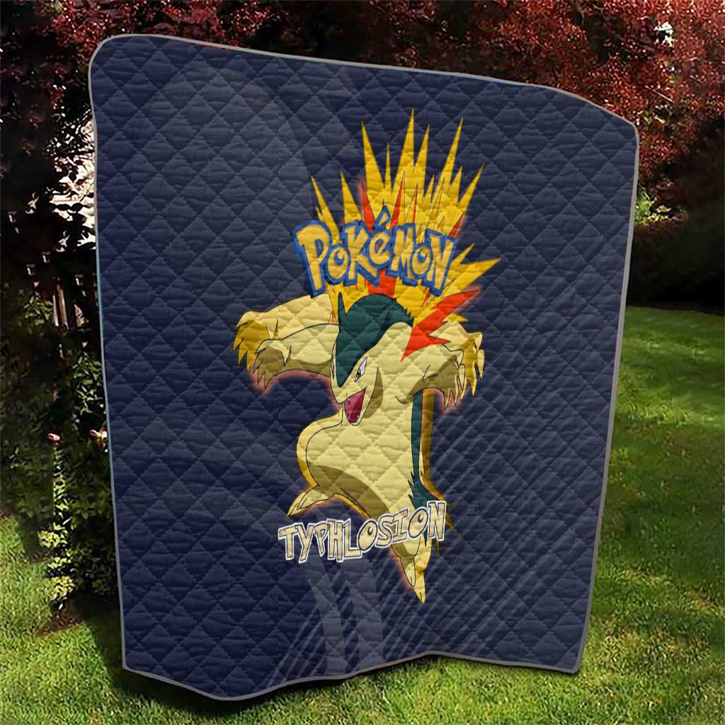Typhlosion Poké Quilt Fierce Flame Burst Vector Style
