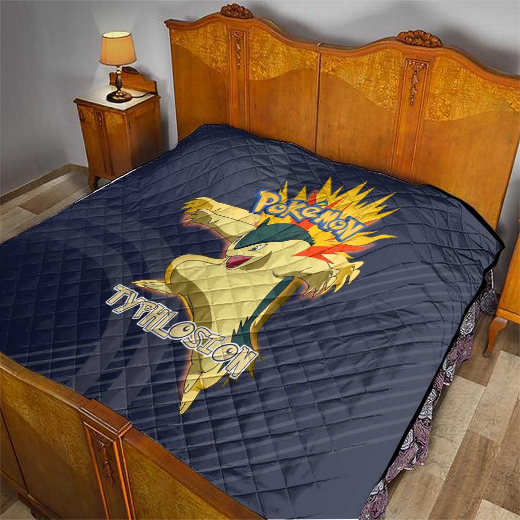 Typhlosion Poké Quilt Fierce Flame Burst Vector Style
