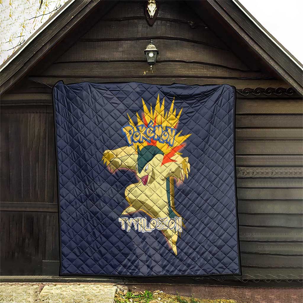 Typhlosion Poké Quilt Fierce Flame Burst Vector Style