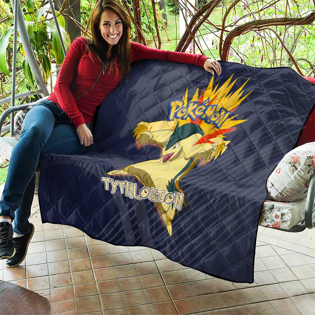 Typhlosion Poké Quilt Fierce Flame Burst Vector Style