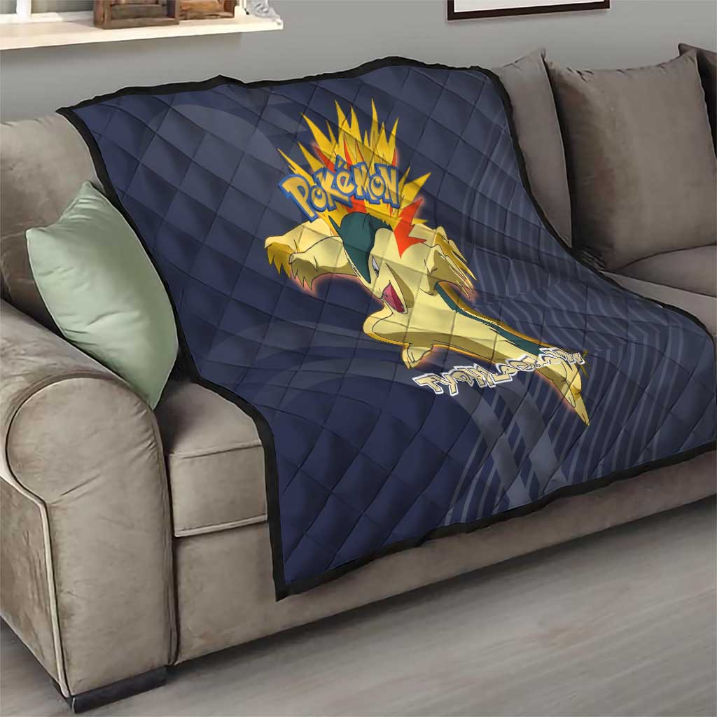 Typhlosion Poké Quilt Fierce Flame Burst Vector Style