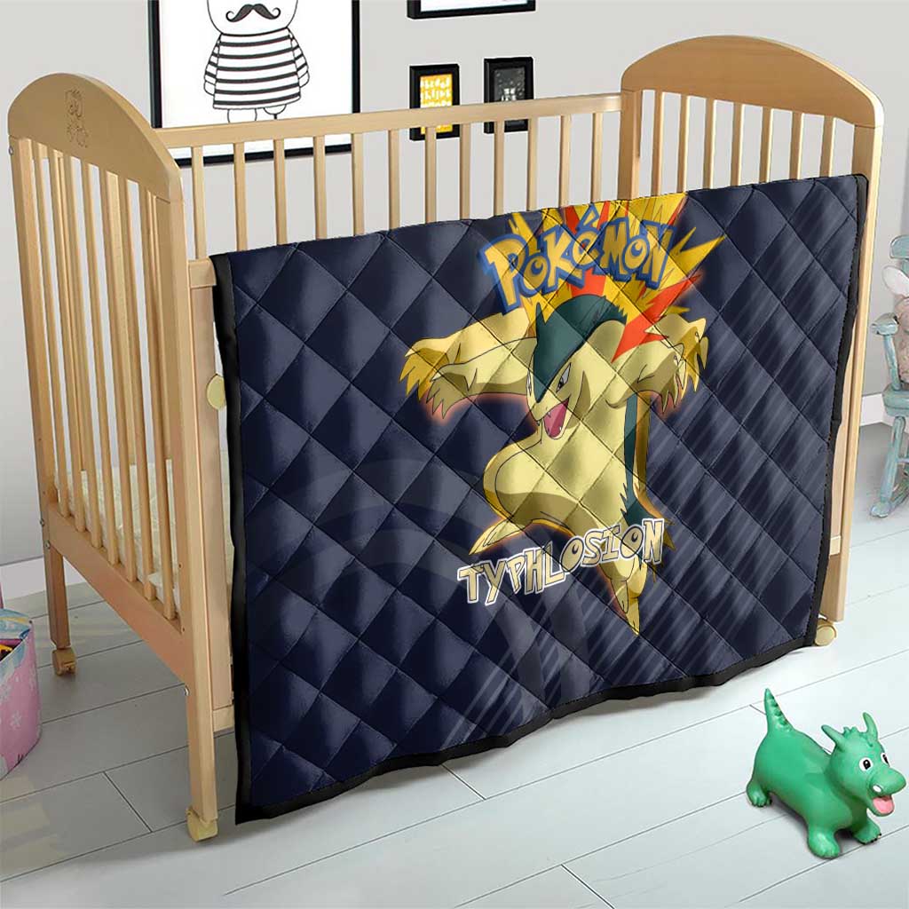 Typhlosion Poké Quilt Fierce Flame Burst Vector Style